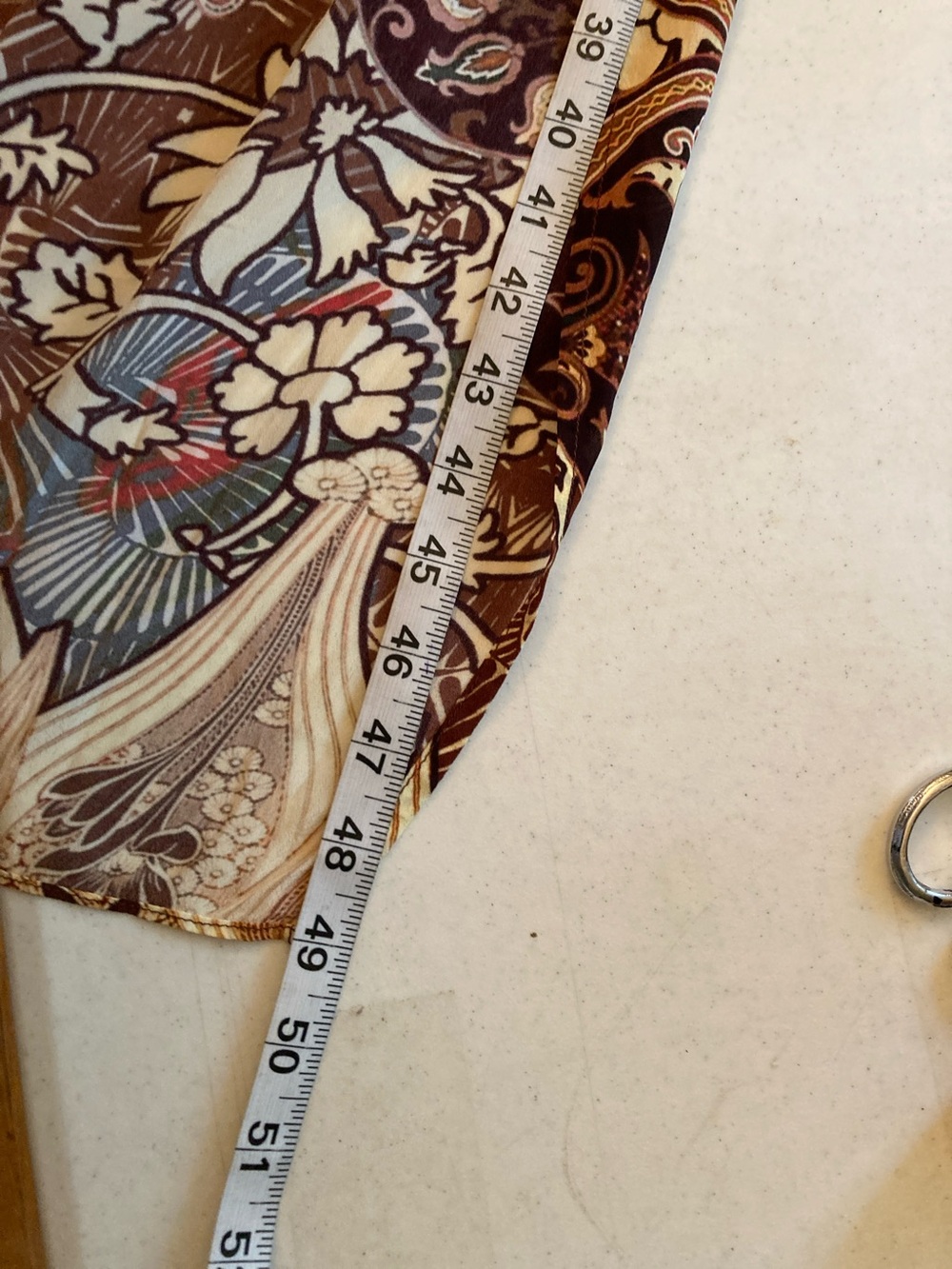 Bohemian V-Neck Maxi Dress in Brown and Cream - Picture 15 of 16